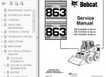 repair manual Bobcat 863 Turbo, 863 High Flow Turbo Skid Steer Loaders Service Manual PDF - 2