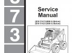 repair manual Bobcat 873 Skid Steer Loader Service Manual PDF - 3