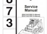 repair manual Bobcat 873 Skid Steer Loader Service Manual PDF - 4