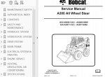 repair manual Bobcat A300 All-Wheel Steer Loader Service Manual PDF - 3