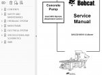 repair manual Bobcat Concrete Pump Service Manual PDF - 2