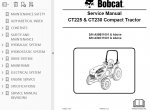 repair manual Bobcat CT225, CT230 Compact Tractors Service Manual PDF - 2