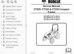 repair manual Bobcat CT225, CT230, CT235 Compact Tractors Service Manual PDF - 2