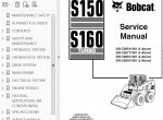 repair manual Bobcat S150 and S160 Turbo Skid Steer Loader Service Manual PDF - 1