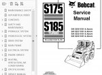 repair manual Bobcat S175, S185 Turbo (Includes High Flow) Skid Steer Loader Service Manual PDF - 2