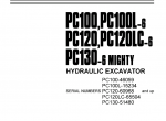 repair manual Komatsu Hydraulic Excavator PC100-6, PC120-6, PC130-6 Set of PDF Manual - 1