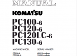 repair manual Komatsu Hydraulic Excavator PC100-6, PC120-6, PC130-6 Set of PDF Manual - 2