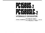 repair manual Komatsu Hydraulic Excavator PC158US-2 Set of PDF Manuals - 1