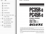 repair manual Komatsu PC35R-8, PC45R-8 Hydraulic Excavator Shop Manuals PDF - 3