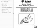 repair manual Bobcat 3RC60/SB/SC, 3RC70, 3RC72SB/SC Three-Point Rotary Cutter Service Manual PDF - 1