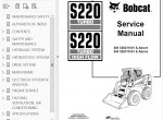 repair manual Bobcat S220 Turbo, S220 Turbo High Flow Loaders Service Manual PDF - 2