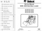 repair manual Bobcat S250, S300 Skid-Steer Loader Service Manual PDF - 3