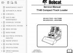 repair manual Bobcat T140 Compact Track Loader Service Manual PDF - 2