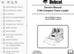 repair manual Bobcat T190 Track Loader Service Manual PDF - 2