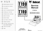 repair manual Bobcat T190 Turbo, T190 Turbo High Flow Compact Track Loader Service Manual PDF - 2