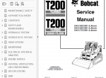 repair manual Bobcat T200 Turbo, T200 Turbo High Flow Compact Track Loader Service Manual PDF - 3