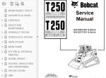 repair manual Bobcat T250 Turbo, T250 Turbo High Flow Loaders Service Manual PDF - 2