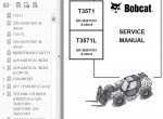 repair manual Bobcat T3571, T3571L Telescopic Handlers Service Manual PDF - 2
