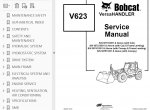 repair manual Bobcat V623 VersaHANDLER Service Manual PDF - 2