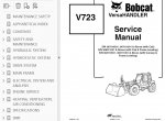 repair manual Bobcat V723 VersaHANDLER Service Manual PDF - 2