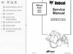 repair manual Bobcat WS18, WS24 Wheel Saw Service Manual PDF - 2