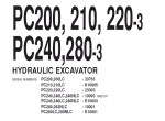 repair manual Komatsu Hydraulic Excavators PC200-210-220-240-280-3 PDF Set Manuals - 1