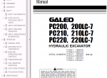 repair manual Komatsu Hydraulic Excavator PC200-210-220-7 Set PDF Manuals - 2