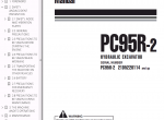 repair manual Komatsu Hydraulic Excavator PC95R-2 PDF Set of Manuals - 2