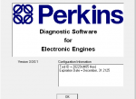 Diagnostic Software Perkins 1300 EDi Peregrine EDi Engine v3.0 Diagnostic Software - 2