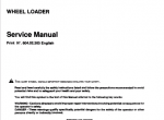repair manual FiatAllis FR130.2 Wheel Loader Operation Maintenance Instruction and Service Manual PDF - 1