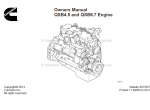 repair manual Cummins Engines QSB4.5, QSB6.7 Owners Manual PDF - 1