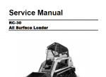 spare parts catalog ASV Rubber Track Loader RC-30 Service and Master Parts Manual PDF - 2