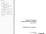 repair manual Case Round Baler RB 454-464-554-564 Set of Operator Manuals - 2