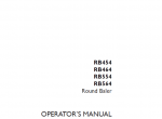 repair manual Case Round Baler RB 454-464-554-564 Set of Operator Manuals - 4