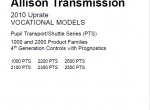 repair manual Allison Transmission 1000/2000 Operator’s Manual PDF - 1