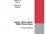 repair manual Case RB454, RB464, RB554, RB564 Round Baler Set of Service Manuals - 4