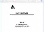 spare parts catalog White Planters (AGCO) Parts Catalog & Workshop EU 05/2019 - 2