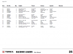 spare parts catalog Terex 970 Backhoe Loader PDF Parts Manual - 3