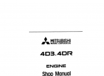 repair manual Mitsubishi Diesel Engine 4D3.4DR for Kobelco Vehicle Shop Manual PDF - 6