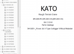 spare parts catalog Kato Terrain Crane SR-250VR Set of Parts Catalog PDF - 3