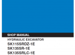 repair manual Kobelco SK115SRDZ-1E and SK135SR-1E Hydraulic Excavator PDF Manuals - 3