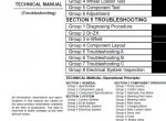 repair manual Hitachi Wheel Loader ZW220, ZW250 Troubleshooting Technical Manual PDF - 1