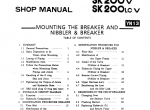 repair manual Kobelco SK200-3 and SK200LC-3 Hydraulic Excavators Shop Manual PDF - 2