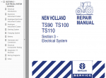 repair manual New Holland Tractors TS90 TS100 TS110 PDF Set of Manuals - 5