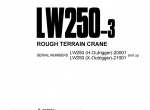 repair manual Komatsu LW250-3 Rough Terrain Crane PDF Set of Manual and Parts Book - 1
