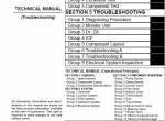 repair manual Hitachi Wheeled Excavator Zaxis 210W-3, 220W-3 Troubleshooting Technical Manual PDF - 1