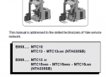 repair manual Yale Truck B869 (MTC13-MTC15SWB/MWB/LWB) PDF Service Manuals - 4