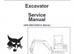 repair manual Bobcat X 225 Excavator Service Manuals PDF - 1