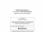 repair manual John Deere PowerTech 2.4L, 3.0L OEM Diesel Engines Operator’s Manual PDF - 1