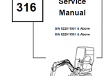 repair manual Bobcat 316 Excavator Service Manuals PDF - 3